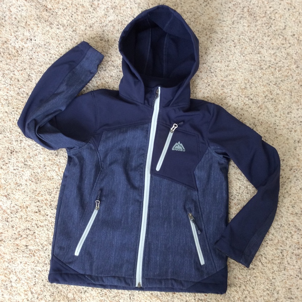 Snozu Youth Hooded FullZip Fleece Lined Jacket Sz M (10-12) Activewear